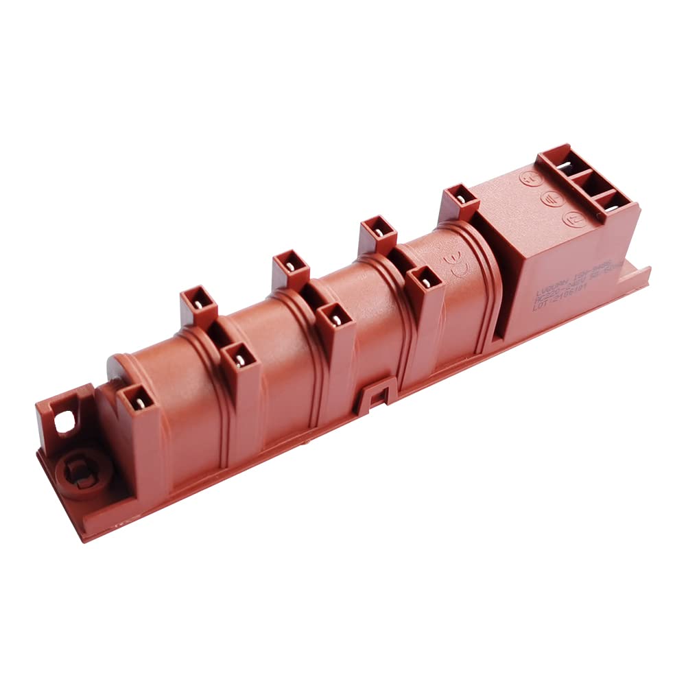Géiser de Gas AC 220V 8 Terminales de bujía/bujía Encendedor de Pulso for la Estufa de Caldera Horno de Vapor Unidad de Encendido electrónico Universal