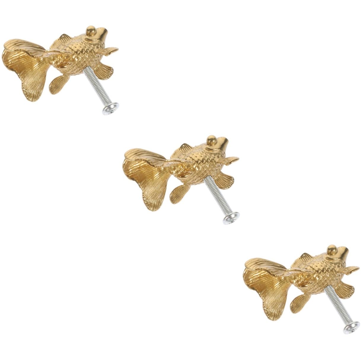 Uonlytech Pomelli Decorativi in ​​metallo Per Mobili Cassetti E Mobili in Ottone 3 Pezzi