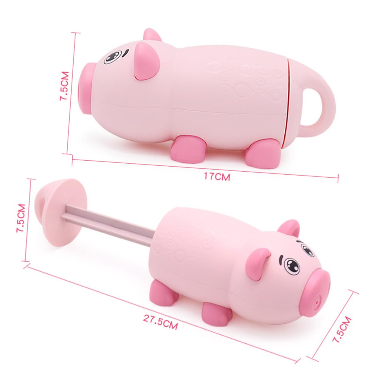 SUPVOX 1pc Play Water Water Soaker Pig Shaped Water Shooter Beach Pink