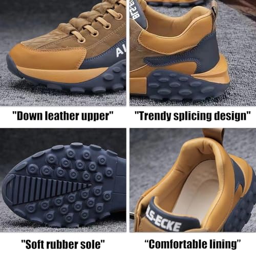 VOODUE Men's Orthopedic Comfort Sneaker 2025, Men Waterproof Non Slip Breathable Lightweight Orthopedic Shoes Sneakers, Men Wide Slip-On Orthopedic Walking Tennis Sneaker(Black,US 9)3