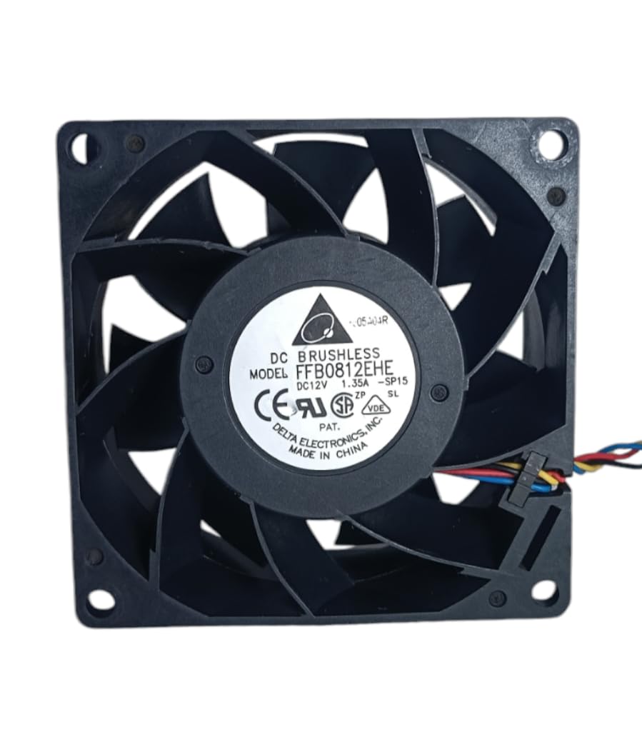 JUSTFLY FFB0812EHE, DC12V, 1.35A, 80X80X38MM, DELTA Cooling fan