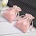 Snadulor 30 Pcs Pink Velvet Drawstring Bags Jewelry Pouches Jewelry Gift Bags Pouches Wedding Favors,3.5x4.7 inch