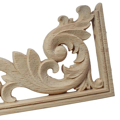 Calcomanía para en madera de 4 piezas: apliques de esquina decorativos para marcos y puertas 6
