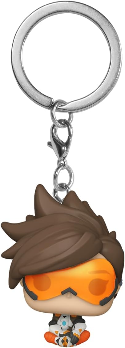 FunkoPOP! Keychain: Overwatch 2 - Tracer Novelty Keyring - Collectable Mini Figure - Stocking Filler - Gift Idea - Official Merchandise - Video Games Fans - Backpack Decor