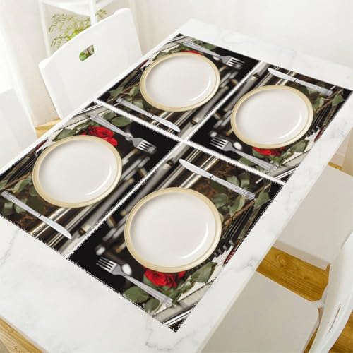 Sets de table faciles à nettoyer pour table sans taches de chaud