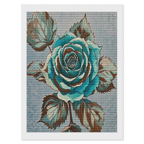 Kits de arte de diamantes redondos LZQPOEAS para adultos y principiantes en tonos marrones