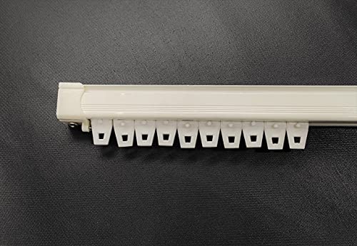 Image of FAPBADRI Plastic Runners /Sliders /Rollers for Curtain Channel, White Colour, 20 Pieces