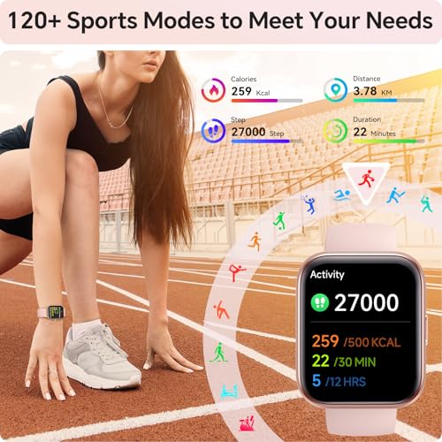 Aeac 1.85" HD Smartwatch for Women (Pink) – Bluetooth Calling & Alexa — view 6