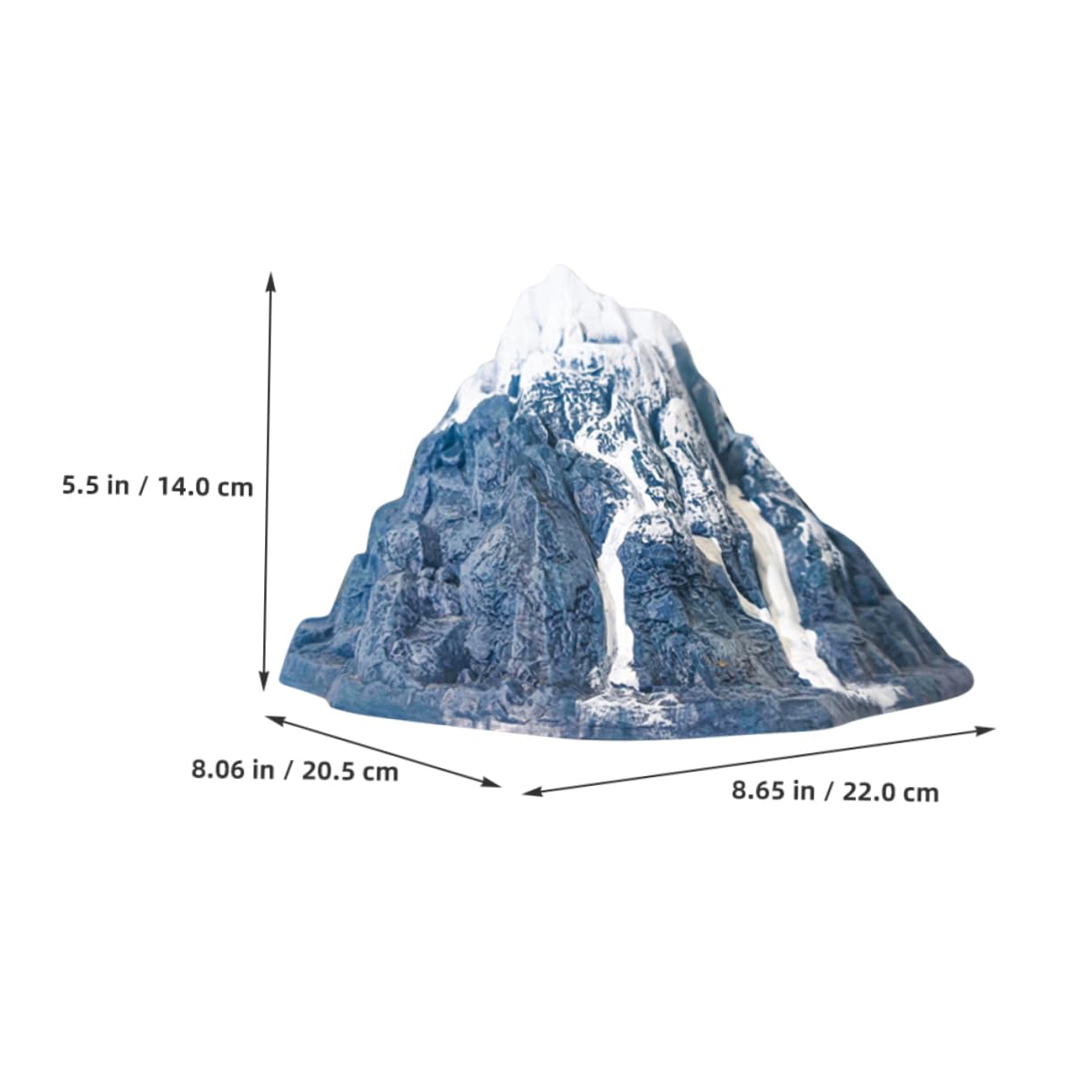 Yardwe 2 Piezas De Adornos Artificiales De Montaña De Nieve para Acuario Decoración De Pecera Minifigura De Montaña De Nieve Accesorio De Paisajismo para Acuarios De Agua Dulce.