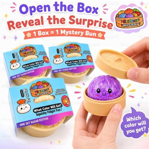 Kidology Dumpling Squishy Toy, Random Colour Pack of 1 - Image 4