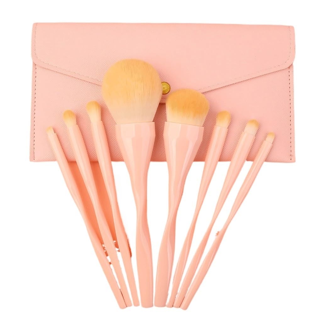 Juego de brochas de Maquillaje de 8 Piezas, Juego de brochas para Ojos, brocha para Sombra de Ojos súper Suave portátil, brocha para Polvos