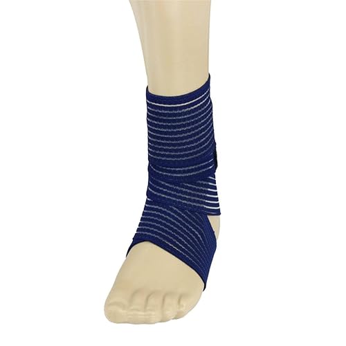 Miniatura 8 de BXT Correa de compresión elástica transpirable para el tobillo codo muñeca y tobillo correa de vendaje deportiva con correas de cierre de gancho y