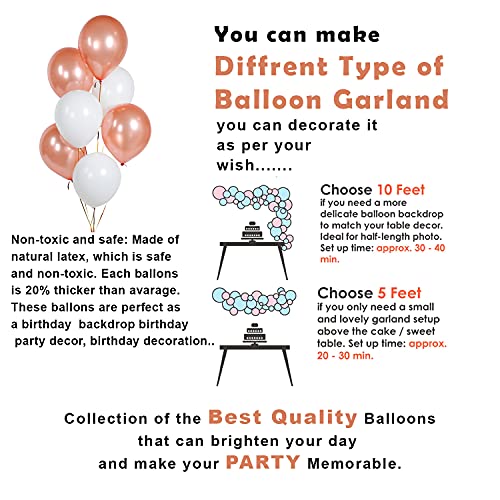Image of Party Propz 2nd Birthday Decorations Kit - Pack Of 64pcs, I Am Two- Rose Gold Baby Birthday Decoration Kit for Girls, Rose Gold Balloons for Decoration (Cardstock)