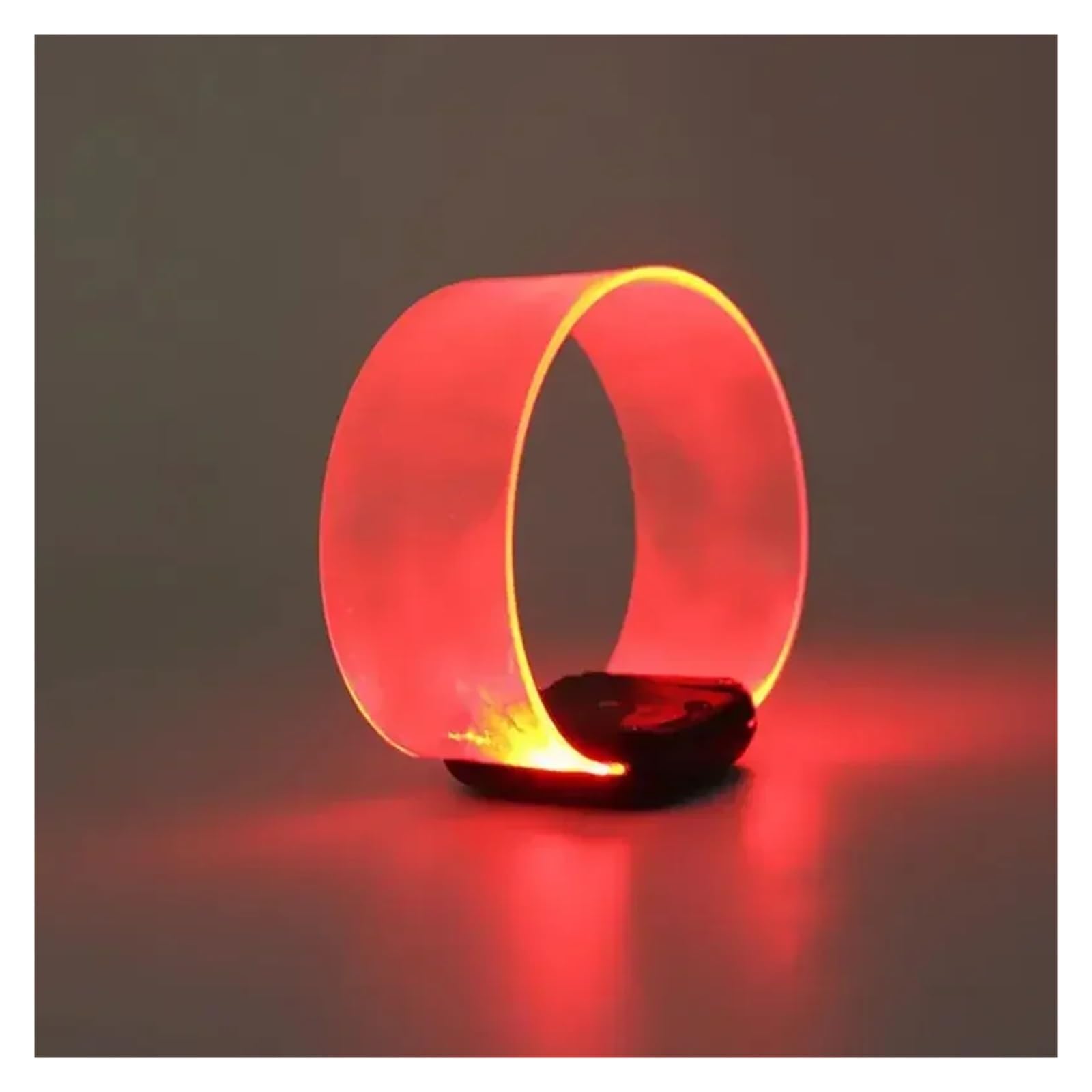 Bracelet Fluorescent Portable et sûr, Brassard Lumineux réutilisable - Outil Lumineux for Les fêtes de Fin d'année, Le Camping et Les activités de Plein air, adapté à la Course de Nuit(Orange,4pcs)
