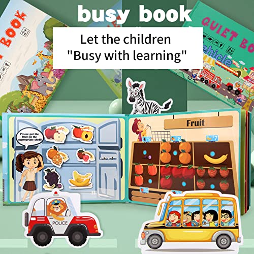 Busy Book For Toddlers, Newest Version Busy Book For Kids, Preschool Activity Binder, Sensory Toys Educational Learning Book For 2 3 4 Year Old #TOP2