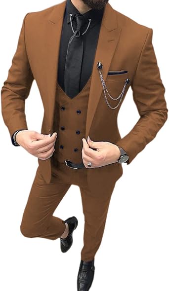 Traje hombre camel