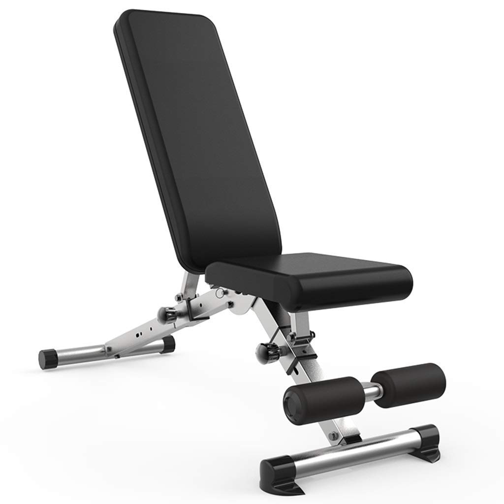 AYCDL Adjustable Benches Dumbbell Bench Fitness Chair Abdominal Plate Dumbbell Weight Bench Multifunctional Bench Press Dumbbell Bench,Black-132 * 113 * 46cm,Black-132 * 113 * 46cm