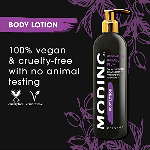 Modinc Luxury Body Lotion Australian Kakadu Plum Formula, Super Fruit Extracts Blended Rich In Vitamins And Antioxidants, Vegan, Cruelty Free, Pump, 11.5 Ounces #TOP5