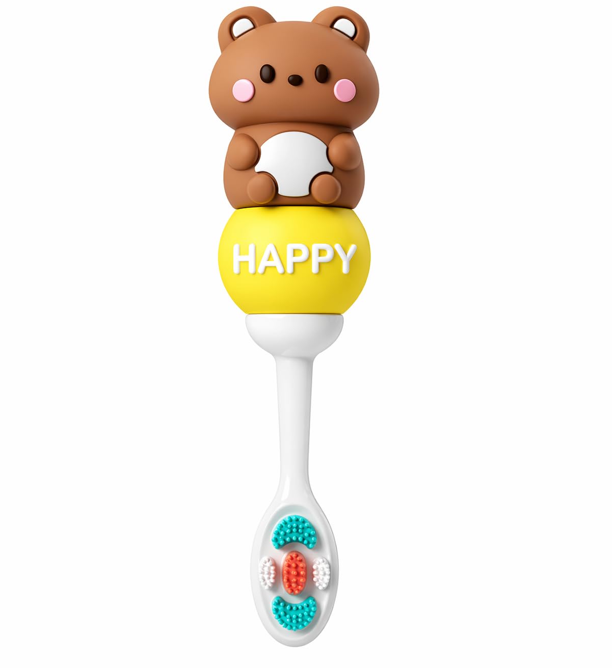 1pc Children'S Toothbrush Soft Bristle Baby Toothbrush 2 Colors Optional 2-12 Years Old (Bear Any One Design Will Be Dispatch)-image-12