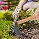 Operitacx Gartenwerkzeug Geschmiedete Hacke Italienische Sortierhacke Pflanzhacke Eisenklinge Gartenhacke Werkzeuge Gartenabzieher Handhacke Gartenarbeit Unkrautstecher Werkzeug Für Die