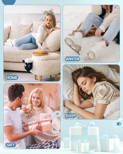 image for Century Star Anti Slip Athletic Plush Slipper Grip Soft Socks Women Yo