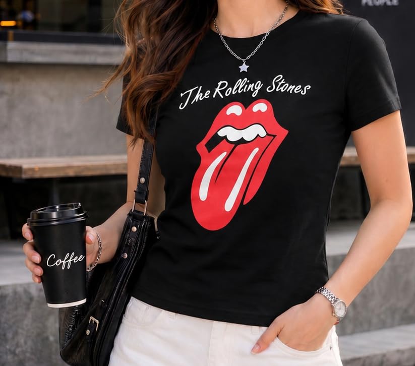 Image of Preneum Women's Graphic Printed T-Shirt, Round Neck Half Sleeve Casual Slim Fit Cotton Blend Tee, College, Office & Travel