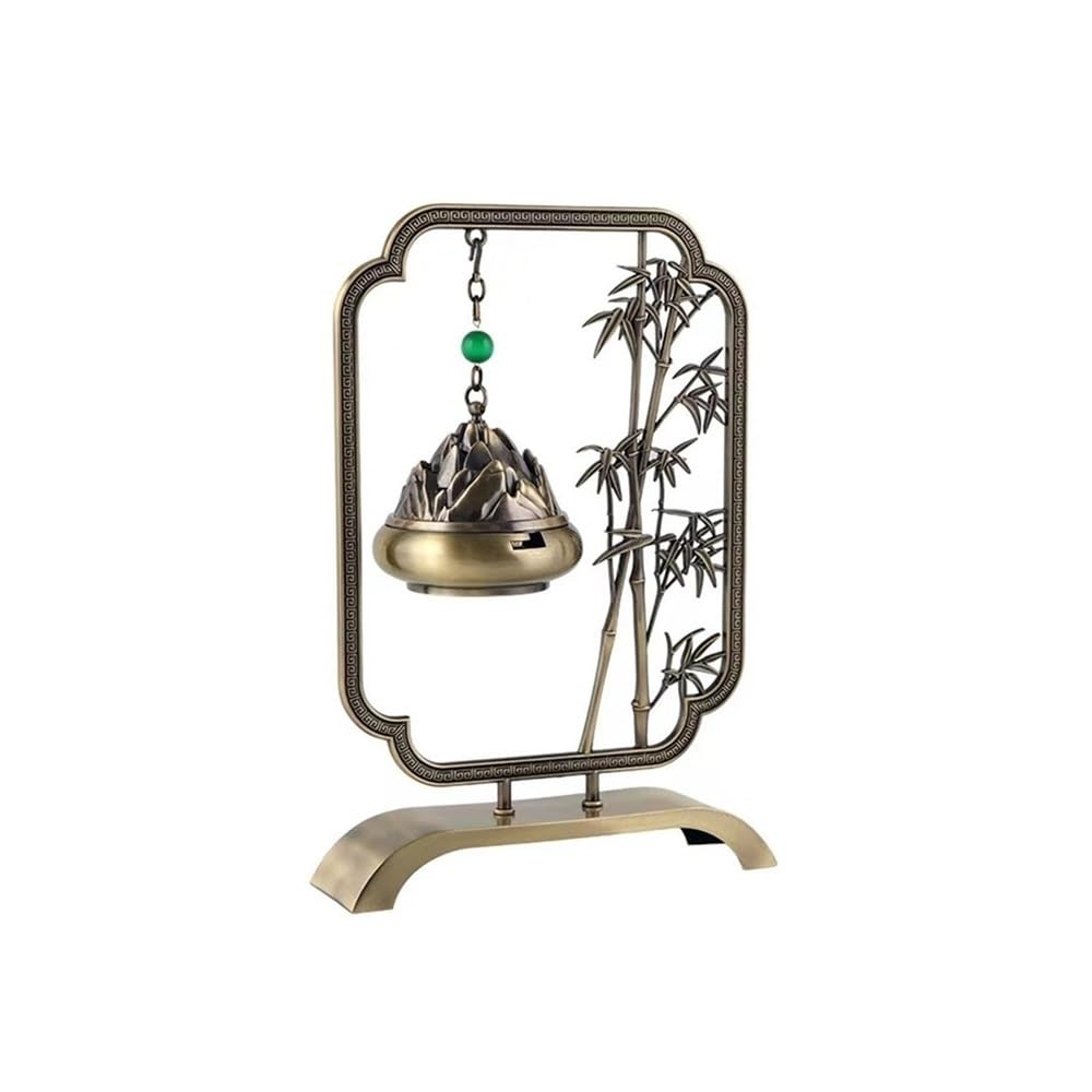 Incense Holder, Light Luxury Copper Zinc Alloy Incense Burner Home Indoor Decoration Ornament Holder
