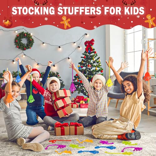 image for Genuvi Sticky Hands Bulk 48 PCS Party Favors for Kids 4-8 8-12 Stretch