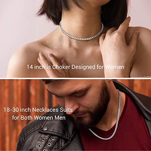 Prosteel Stainless Steel Choker Necklace For Women Adjustable Egirl Chains Aesthetic Jewelry Cuban Link Chain Choker Chocker #TOP1