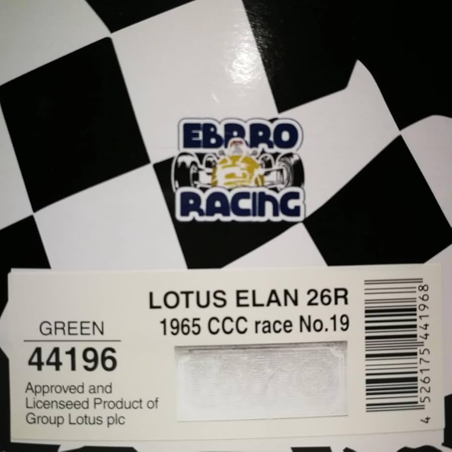 エブロ1／43ロータスレーシングエラン26Ｒ1965船橋サーキット エブロ1／43ロータスレーシングエラン26R1965船橋サーキット
