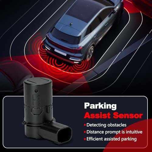 Image of Parking Assist Sensor Compatible with Ford F150 F250 F350 F450 F550 E-150 E-250 Escape Explorer,Lincoln Navigator,Mercury Mariner,3F2Z15K859BA,1 PCS Reverse Backup Bumper Rear Parking Sensors