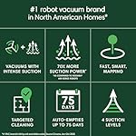 iRobot Roomba 105 Vac Robot Vacuum with AutoEmpty Dock for Carpet & Hard Floor - Self-Empties for 75 Days, Easy to use, Intense Power-Lifting Suction, LiDAR Navigation, Cleans in Neat Rows - Image 2