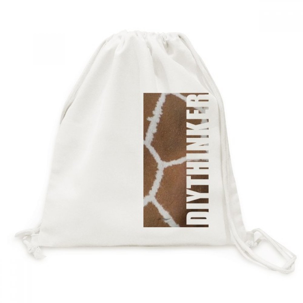 Girafe plume conception abstraite sac à dos cordon en toile unique - 5