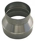 8' x 7' Round Reducer Duct Fitting, 24 ga.