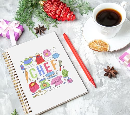Cadeau de chef pour femme : carnet de notes chic 14x21 - 4
