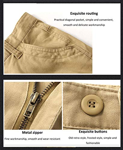 Lilychan Men's Lightweight Cargo Trouser Hiking Pants Army Combat Work Pants Casual Pants with 6 Pocket3