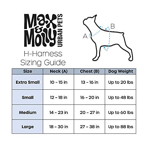 Max & Molly Magic Zebra Hundegeschirr für kleine Hunde
