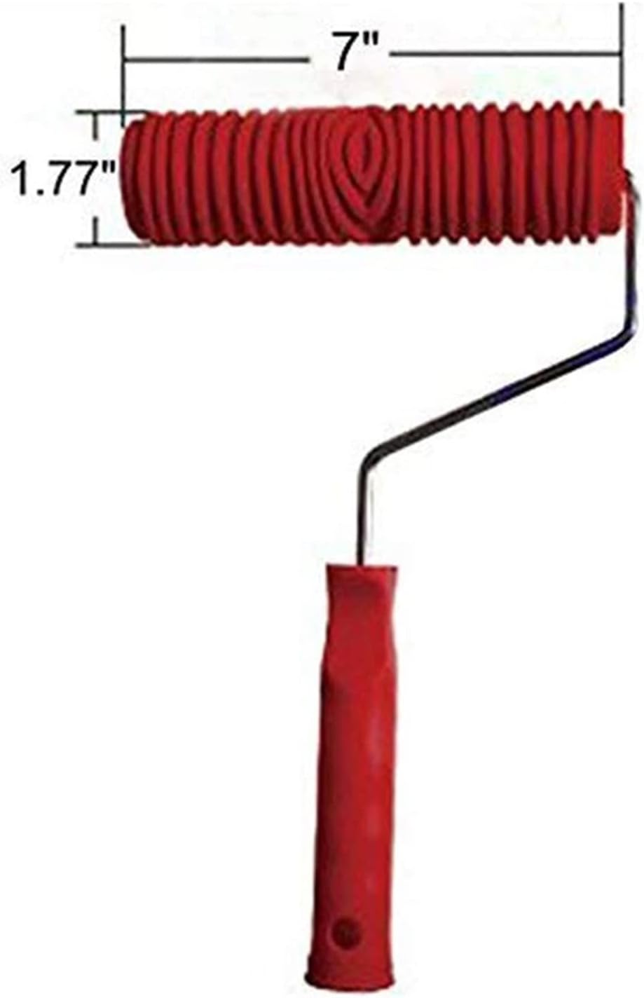 Wood Grain Paint Roller- Imitation Wood Pattern Tool Set 7 Inch Rubber Roller + Imitation Realistic Wood Grain Tool Wood Paint Roller Brush