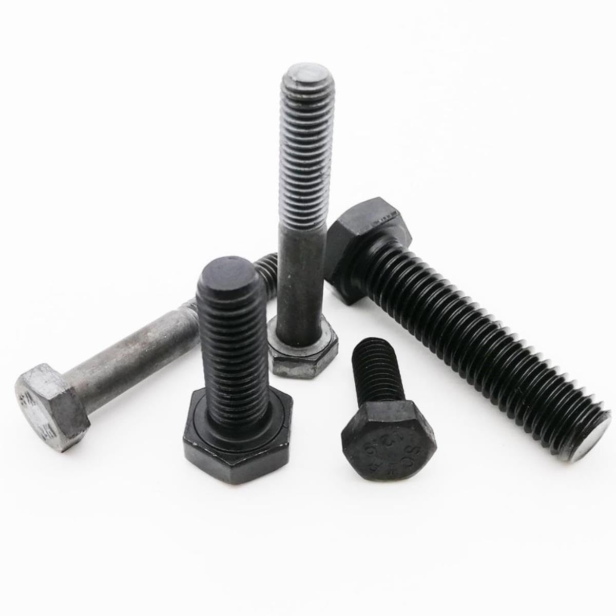 Lot De 5 Boulons Hexagonaux ANSIEDIO M10x50 Mm – Qualité 12.9, Acier Allié Haute Résistance