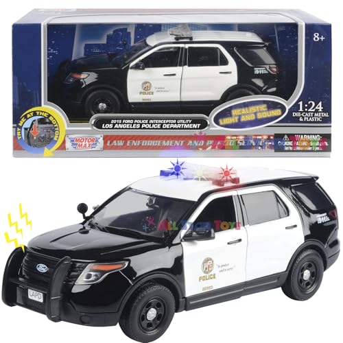 Modelo Carro Policía LAPD 2015 Escala 1:24 Metal