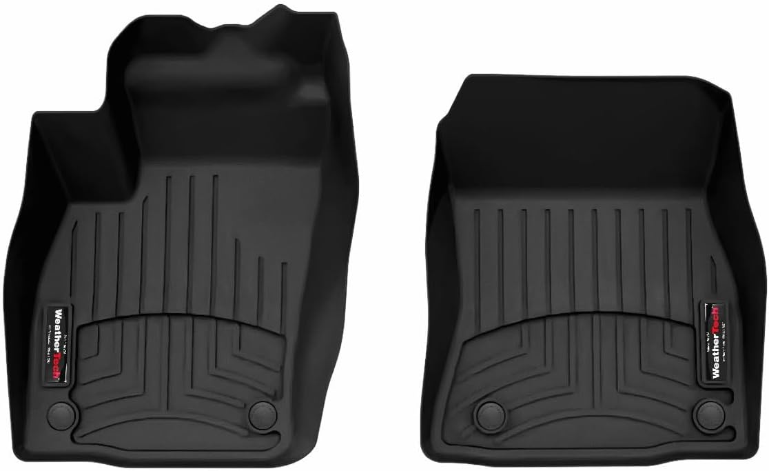 WeatherTech Custom Fit FloorLiners for Nissan Kicks - 1st Row (4419081), Black