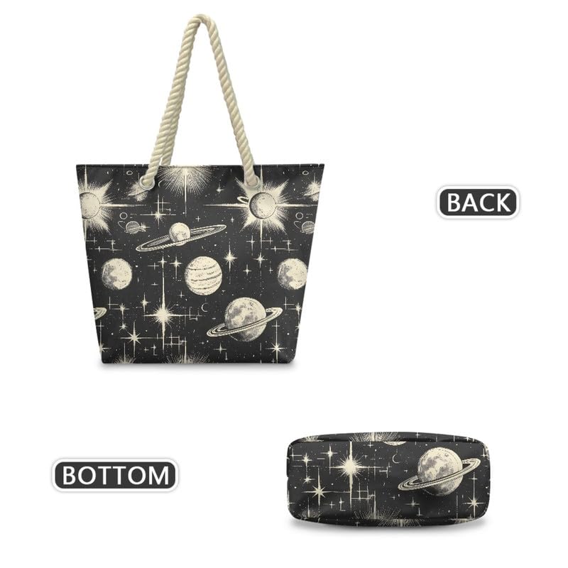 Tote Bags for Women Shoulder Hobo Purse, Canvas Zipper Satchel Handbags for Gym Travel School, Shopping Bag3