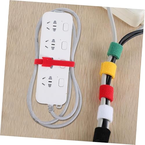 100 piezas de organizadores de cables reutilizables MAJORMENCH para gestión de cables electrónicos miniatura 5