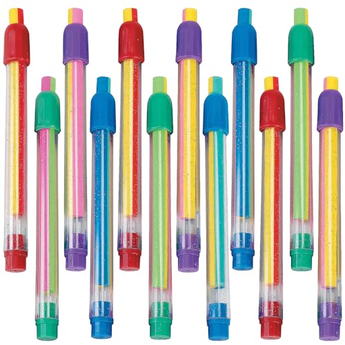 Striped Eraser Sticks - Stationery - 12 Pieces