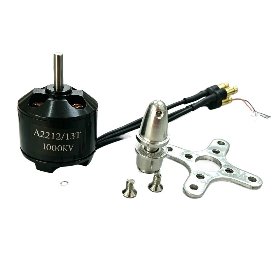 1 Uds A2212 2450KV 2200KV 1400KV 1000KV Traje De Motor Sin Escobillas For 30A/40A BLheli ESC For Avión De Ala Fija RC(A2212 13T 2200KV)