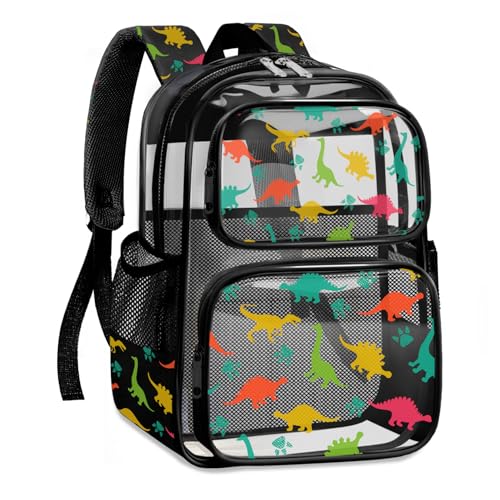 Clear Backpack for Boys and Girls,Kids Clear Backpacks for School,Heavy Duty Transparent Bookbag Stadium Approved