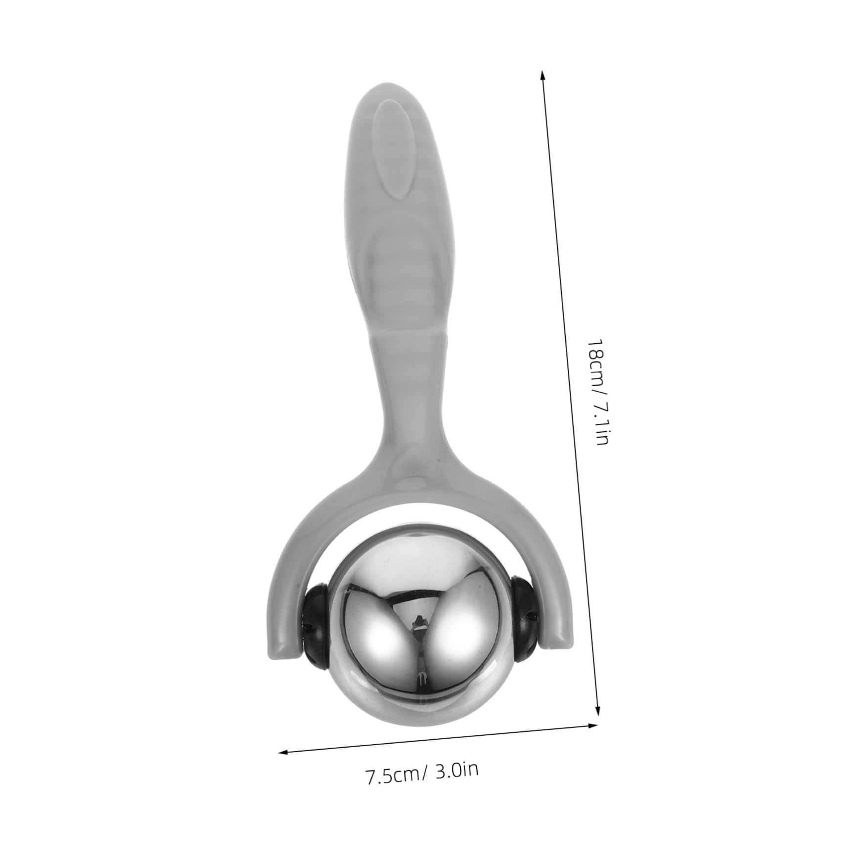 BESTYASH 4 Pezzi massaggiatore viso a massaggio viso con per gli occhi strumento per raschiare guasha facciale massaggiatore facciale Solo Grey
