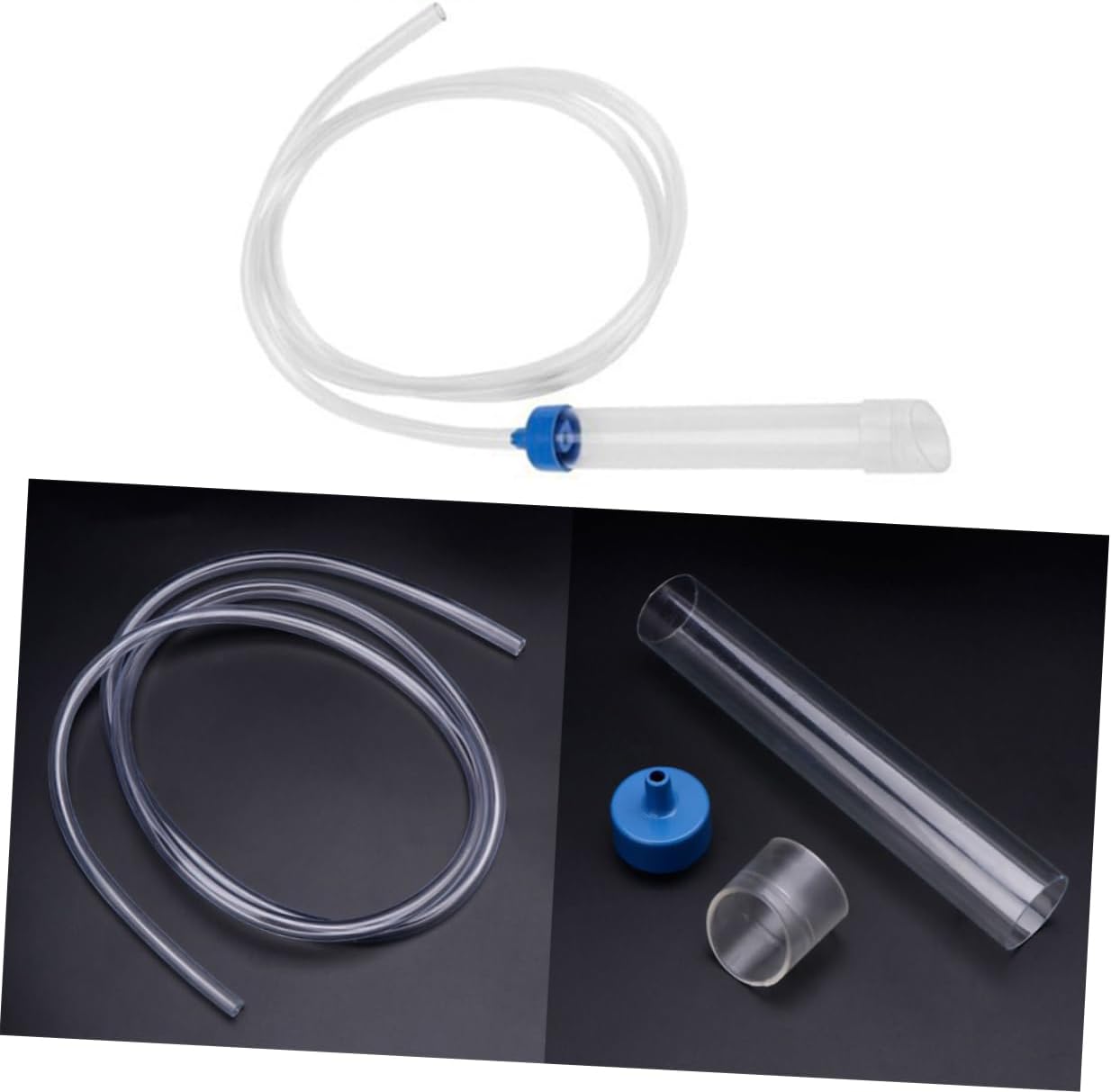 VANZACK Gravel Manual Cleaner for Aquarium Fish Tank Tool Easy to Use for Tank