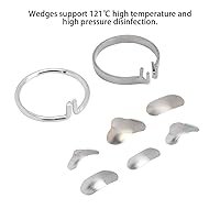 Vista 3 de Seccional dental, 100 piezas coronas contorneadas matrices metálicas bandas de repuesto de matriz combinada abrazadera suministros de ortodoncia kit