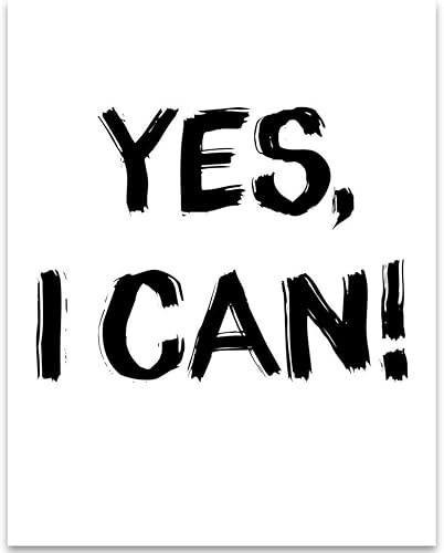 Miniatura 1 de Yes, I Can! - 11x14 Unframed Typography Art Print Poster - Great Inspirational Gift Under $15